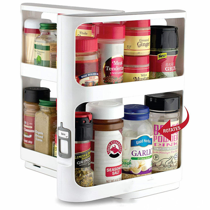Rotating Double Tier Spice Rack